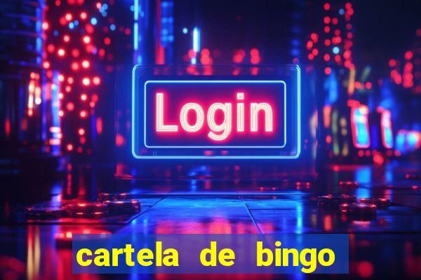 cartela de bingo pra imprimir